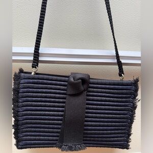 Rothy’s Tassel Clutch Bag, Onyx Blue